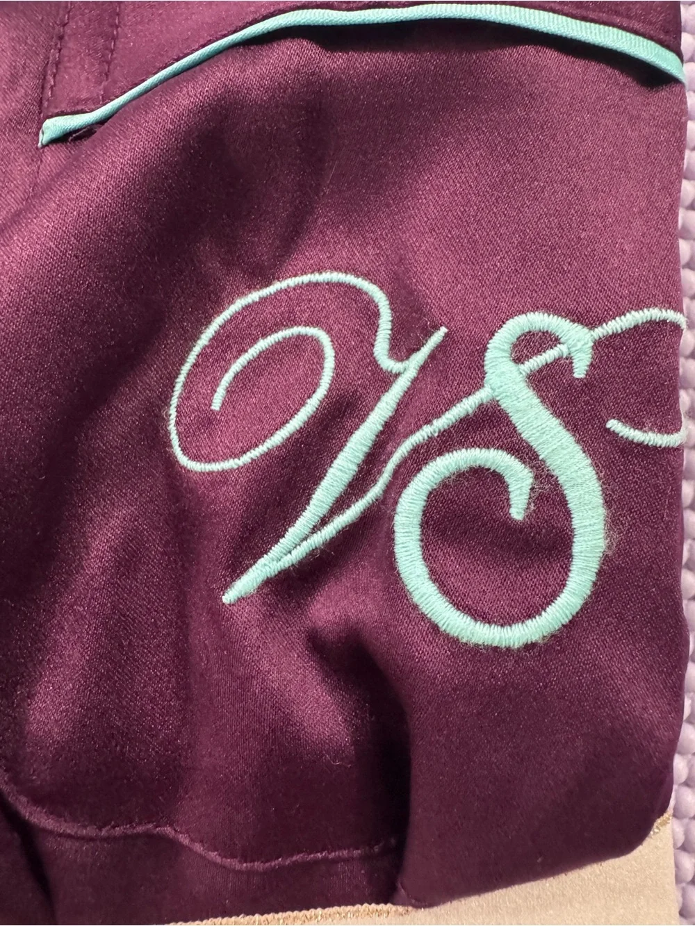 Victoria's Secret Signature Satin Long Pajama Set